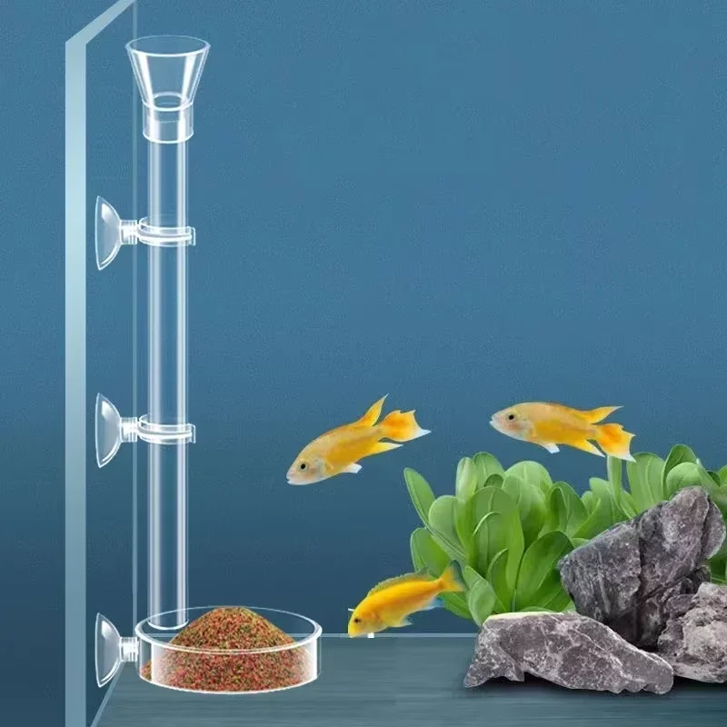 Aquarium Plant Red - Tube d'alimentation en verre pour aquarium