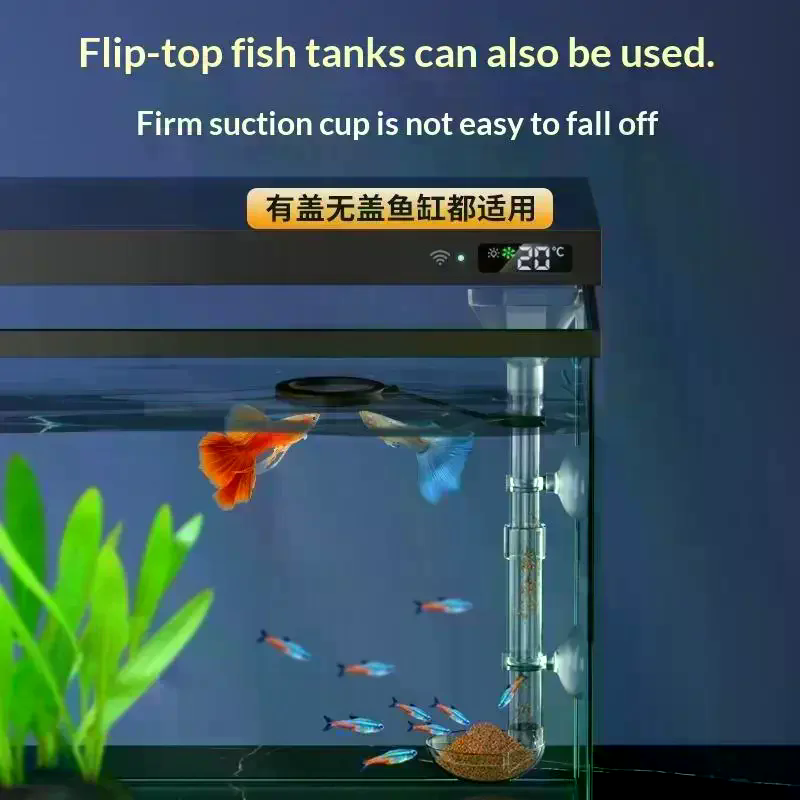Aquarium Plant Nutrients - Tube d'alimentation télescopique pour aquarium, mangeoire
