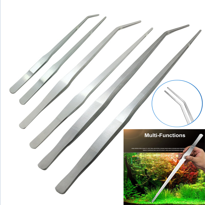 Pince à épiler droite incurvée - Aquarium Plant Utensils avis et prix
