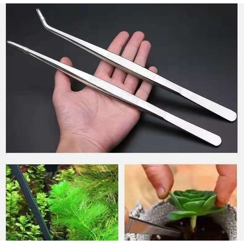 Pince à épiler droite incurvée - Aquarium Plant Utensils avis et prix