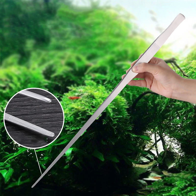 Pince à épiler droite incurvée - Aquarium Plant Utensils avis et prix