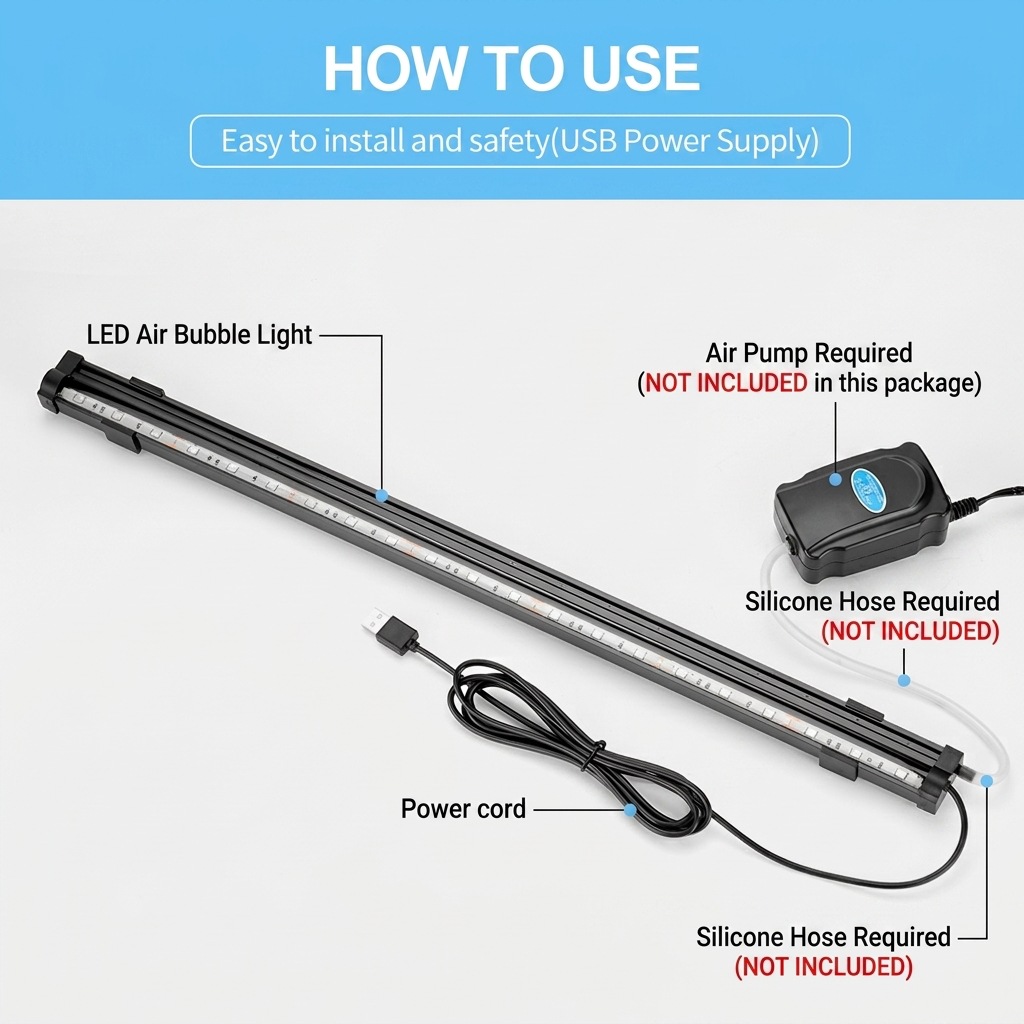 Lampe LED USB pour aquarium, d - Aquarium Lily Pipe avis et prix