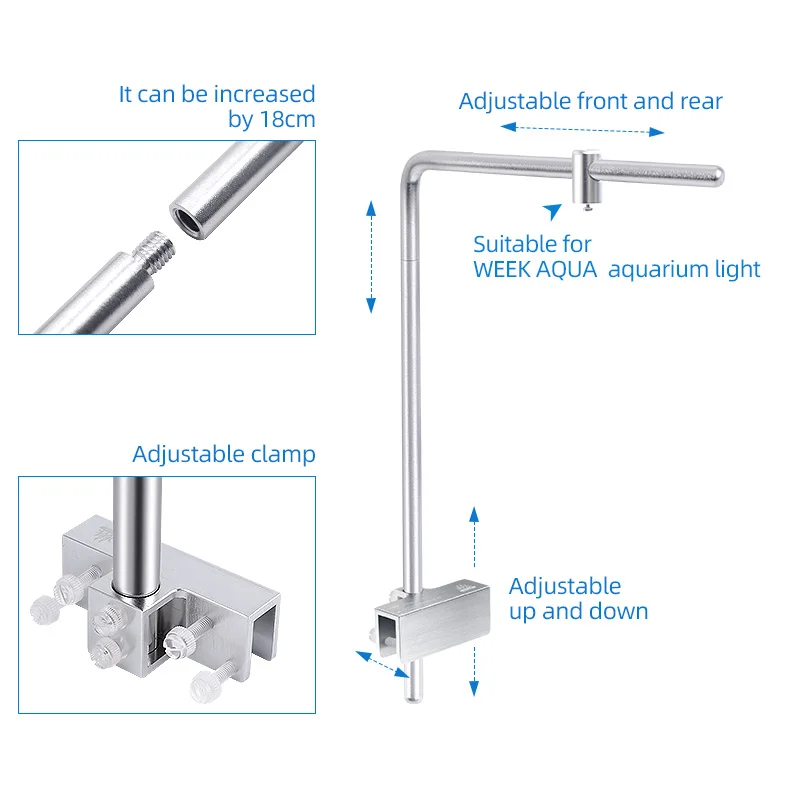 Semaine Aqua support de lumièr - Aquarium Plant Light avis et prix
